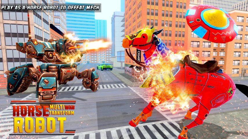 Screenshot 7: Flying Horse Robot Car Game
