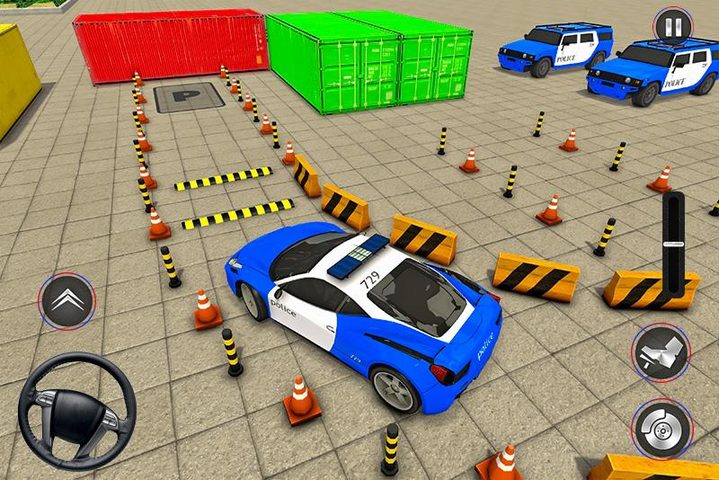 Screenshot 1: Modern Police Car Parking 2021: Car Parking Games