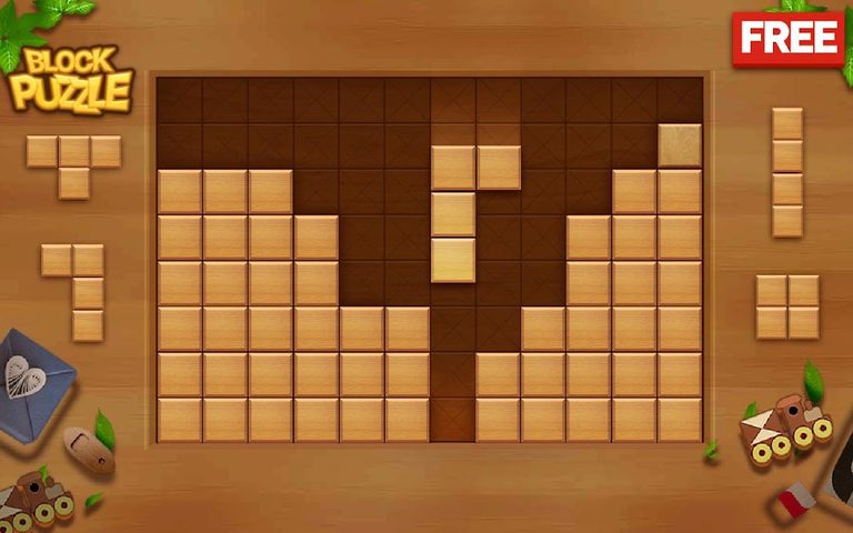 Captura 22: Juego de Puzzle con Bloques de Madera