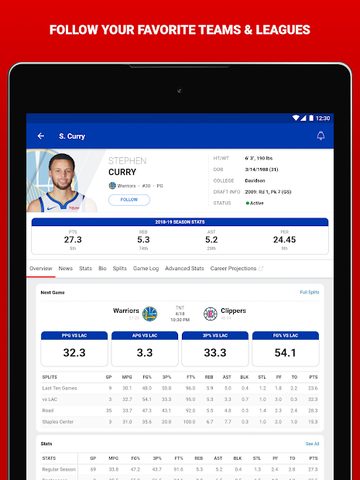 Скриншот 14: Приложение ESPN для спорта