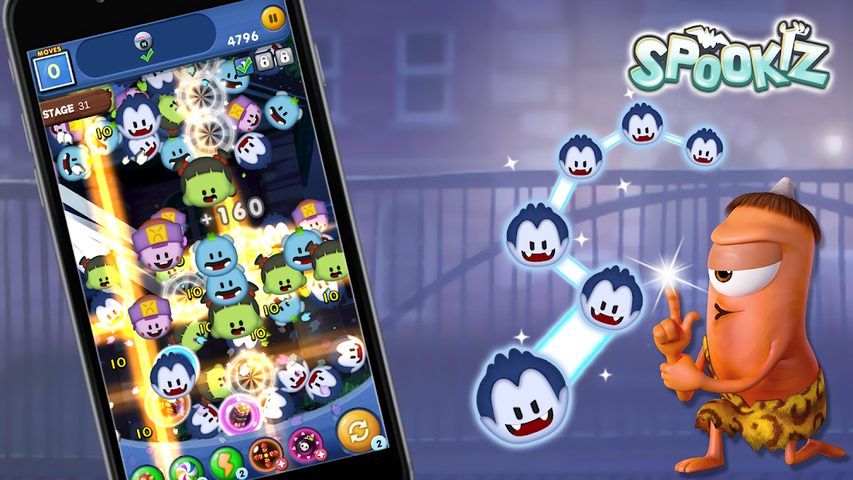 Screenshot 1: Funny Link Puzzle - Spookiz 2000