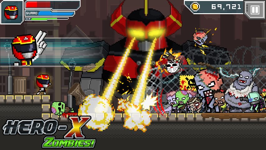 Screenshot 1: HERO-X: ZOMBIES!