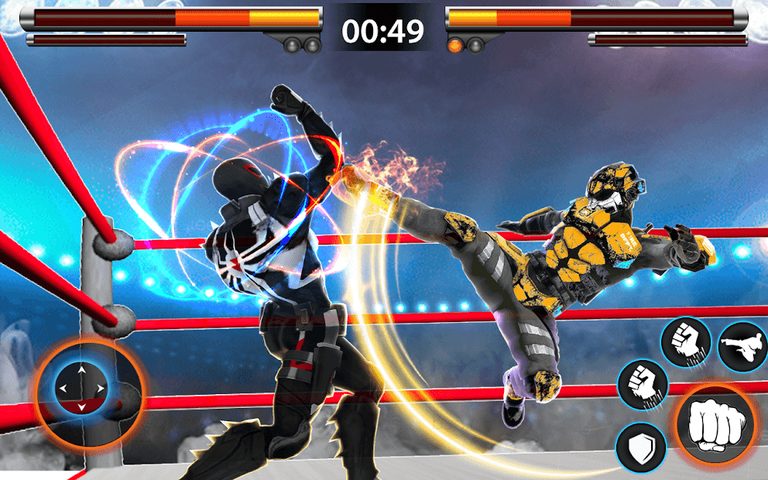 Screenshot 1: Real Ring Robot Fighting Games