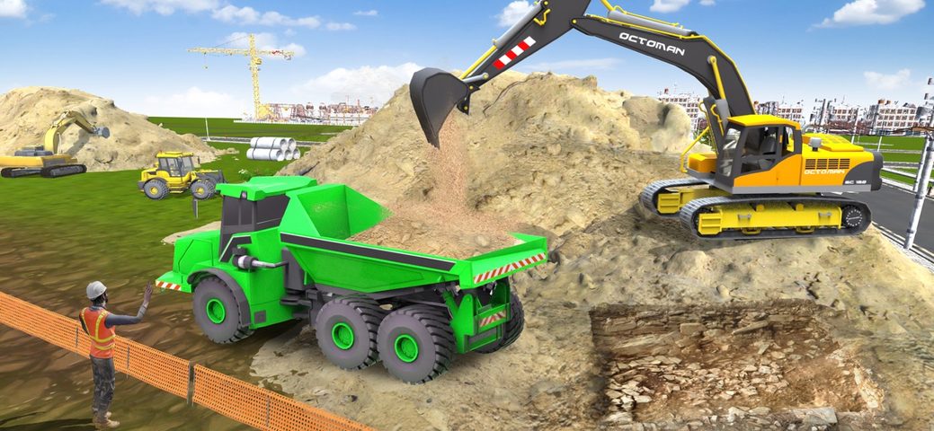Captura 1: Simulador de Excavadora de Construcción