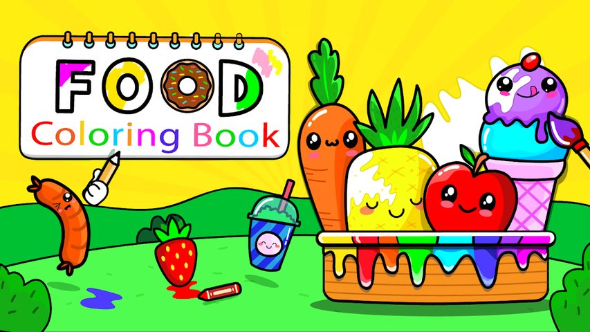 Screenshot 24: Fruits Coloring book & Food Drawing book Kids Free