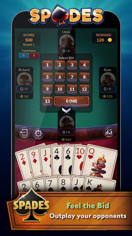 Screenshot 3: Spades Offline - Card Game