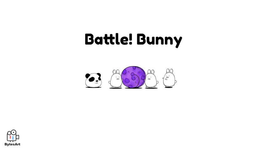 Screenshot 1: Battle! Bunny : Cartoon Tower Defense