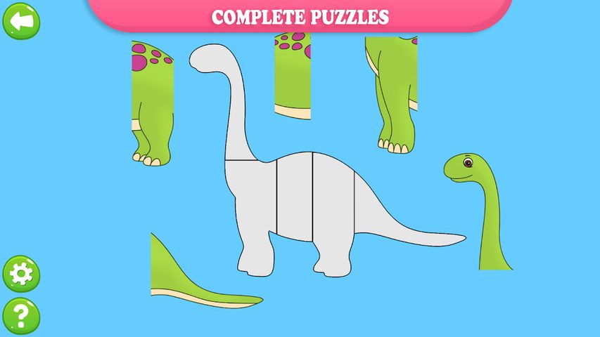 Captura 4: Divertidos Rompecabezas de Dinosaurios para Niños
