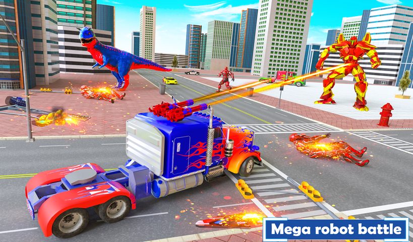 Screenshot 6: Flying Dragon Transport Truck Transform Robot Game