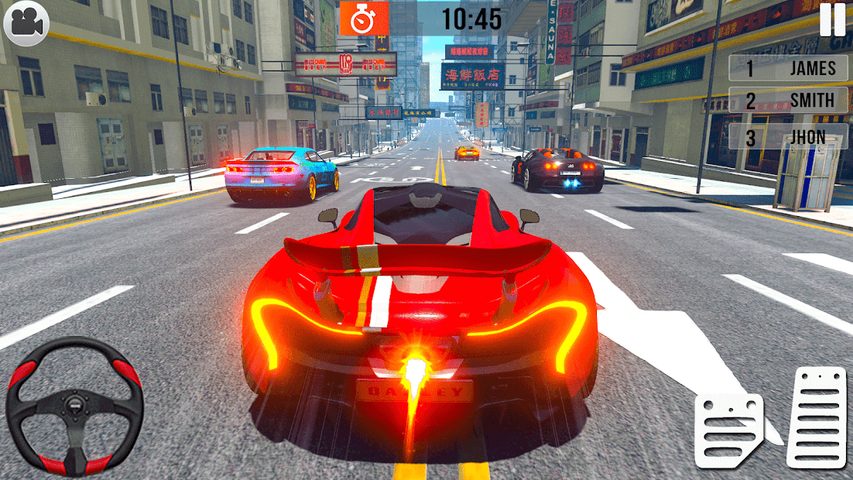 Captura 2: Juego de Carreras de Coches