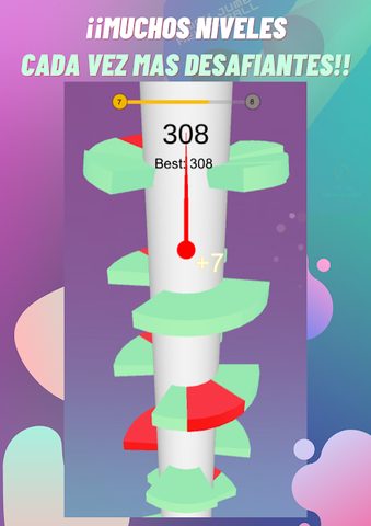 Screenshot 3: Jumpy Jumbo Helix Ball | Drop And Destroy