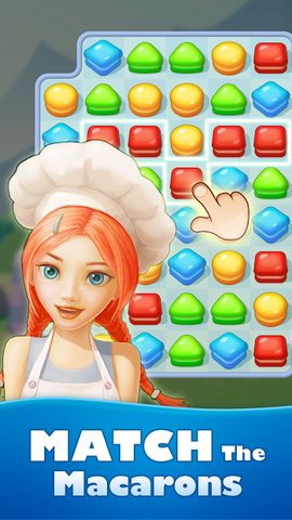 Screenshot 1: Sweet Macaron : Match 3