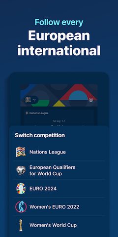 Captura 9: Aplicación Oficial de la Liga de las Naciones de la UEFA