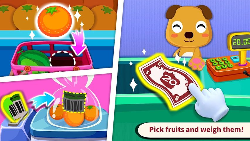 Screenshot 3: Baby Panda's Supermarket