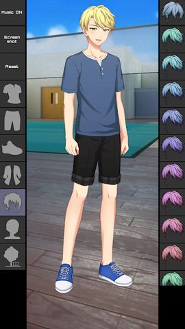Screenshot 2: Anime Boy Dress Up Games