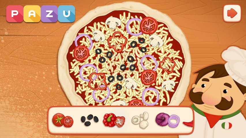 Captura 6: Diversión creando pizzas