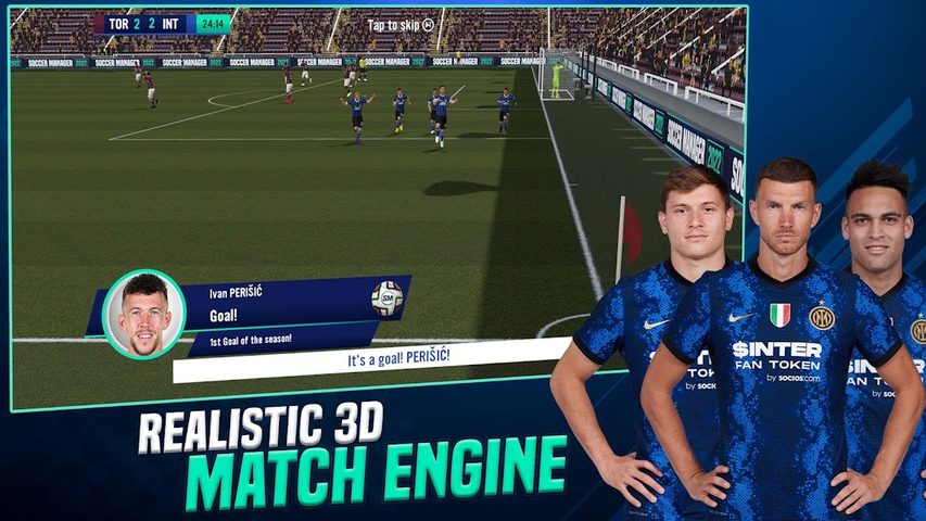 Screenshot 1: Soccer Manager 2022 - Football