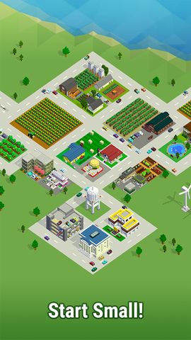 Screenshot 1: Bit City - Pocket Town Planner