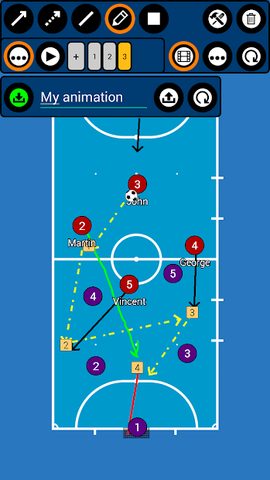 Captura 2: Tablero Táctico de Futsal