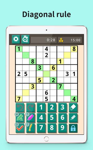 Скриншот 13: Sudoku X: Diagonal sudoku game