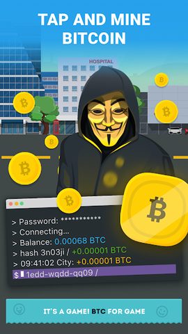 Captura 15: Simulador de minado de Bitcoin en espera
