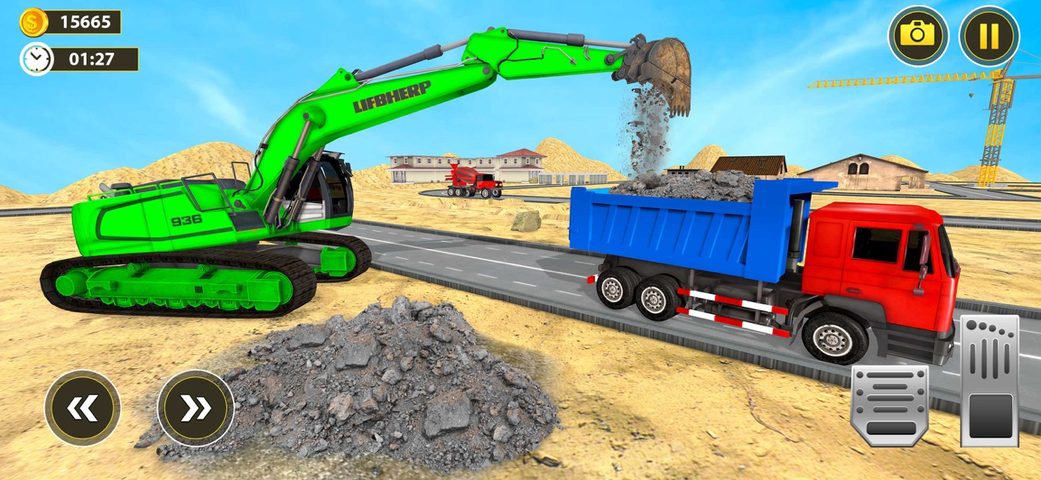 Captura 4: Camión Volquete Excavadora Pesada 3D