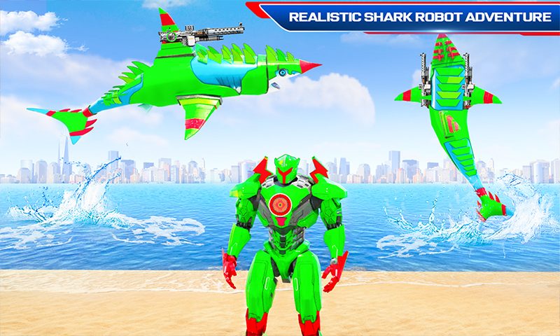 Screenshot 3: Robot Shark Attack: Transform Robot Shark Games