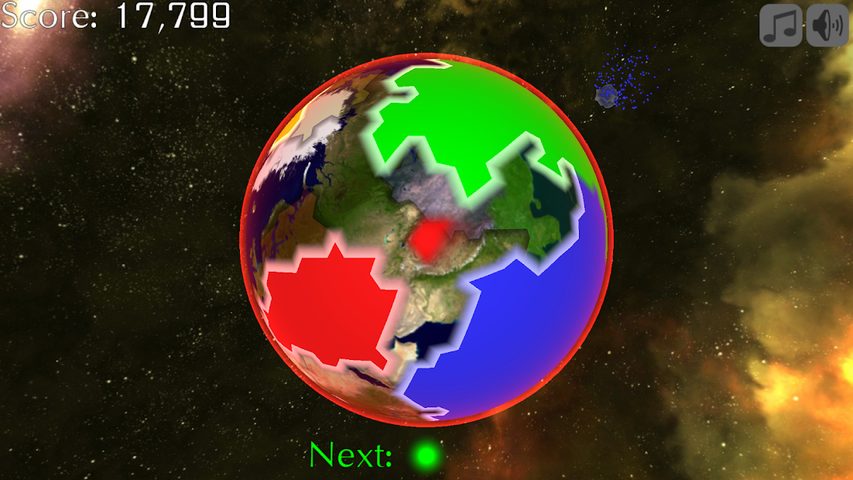 Screenshot 1: Space Blobs