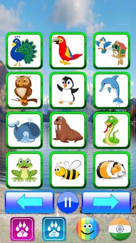 Screenshot 7: Animal sounds. Learn animals names for kids