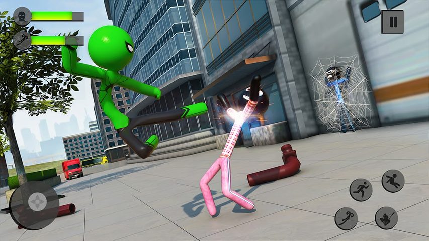 Screenshot 7: Flying Stickman Rope Hero Game