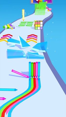 Captura 1: Carrera de Lápices 3D