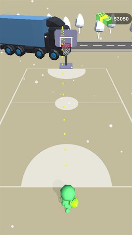 Screenshot 1: Basket Fall - Infinity Shoot