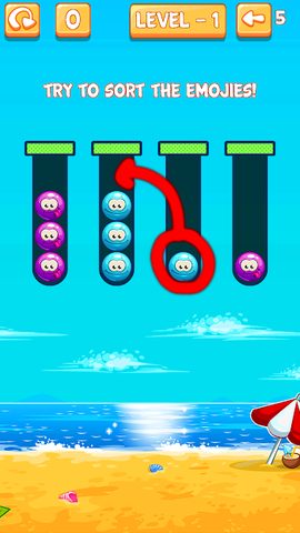 Скриншот 11: Сортировка Emoji: Цветной Пазл
