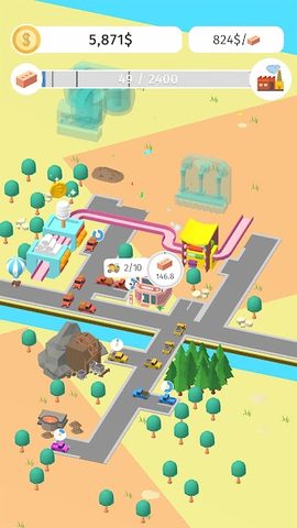 Captura 8: Juego de fábrica de magnate en espera