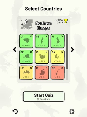 Screenshot 15: Countries of Europe Quiz