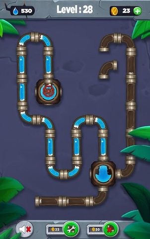 Screenshot 5: Water flow - Connect the pipes