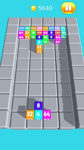 Screenshot 2: Chain Cube Merge: Tetris 2048