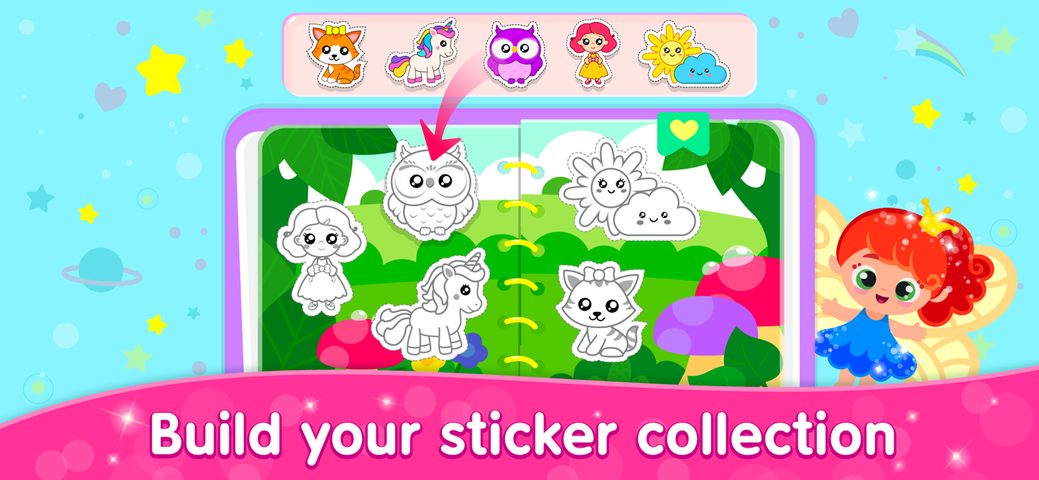 Screenshot 3: Kids Drawing & Colouring Games 4+