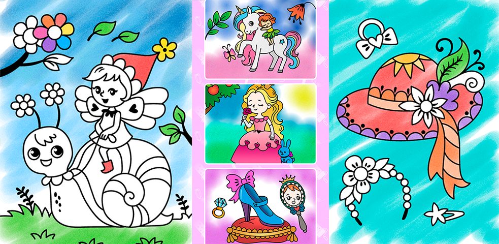 Captura 8: Páginas de Colorear para Princesas