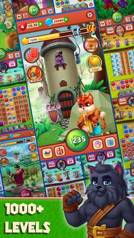 Captura 5: Héroes de Gato: Aventura de Acertijos 'Unión de 3'