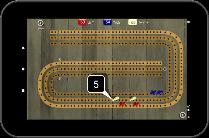Captura 10: Marcador de Cribbage
