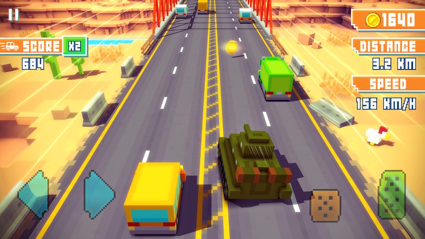 Screenshot 7: Blocky Highway: Traffic Racing