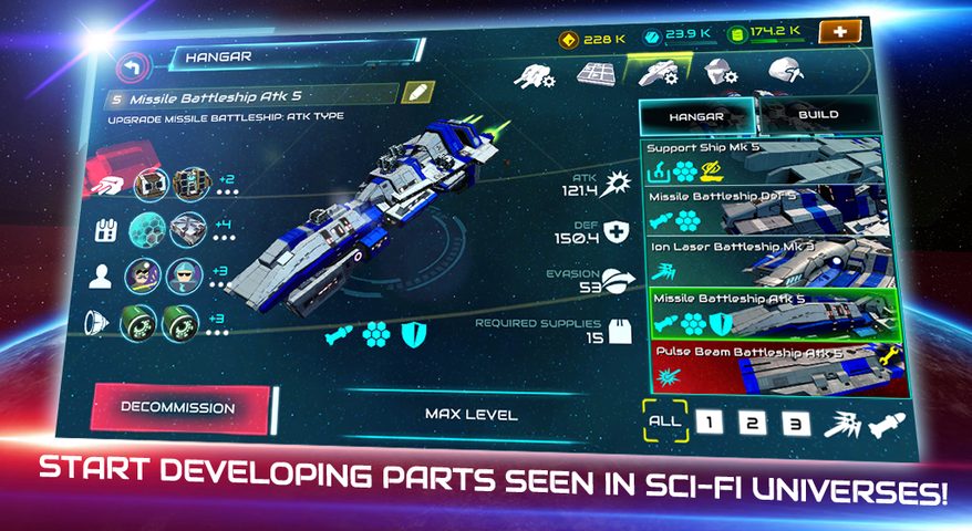 Screenshot 4: Starship battle