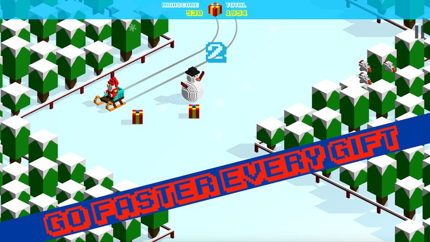 Screenshot 1: Snowy Slide: Endless Runner