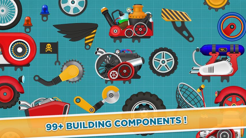 Captura 5: Juego de creación de vehículos y carreras para niños
