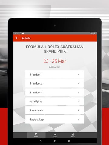 Screenshot 21: Formula 2021 Calendar & Standings