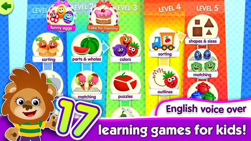 Captura 1: Funny Food: Juegos educativos para niños pequeños