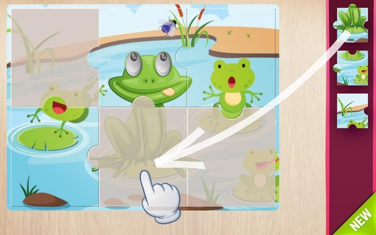 Screenshot 4: Animals Puzzle for Kids 🦁🐰🐬🐮🐶🐵