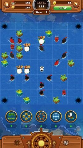 Screenshot 1: Seven Ships Battle - Pirates o