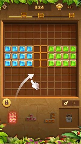 Screenshot 3: BlockGo - Classic Gem Block Puzzle Game